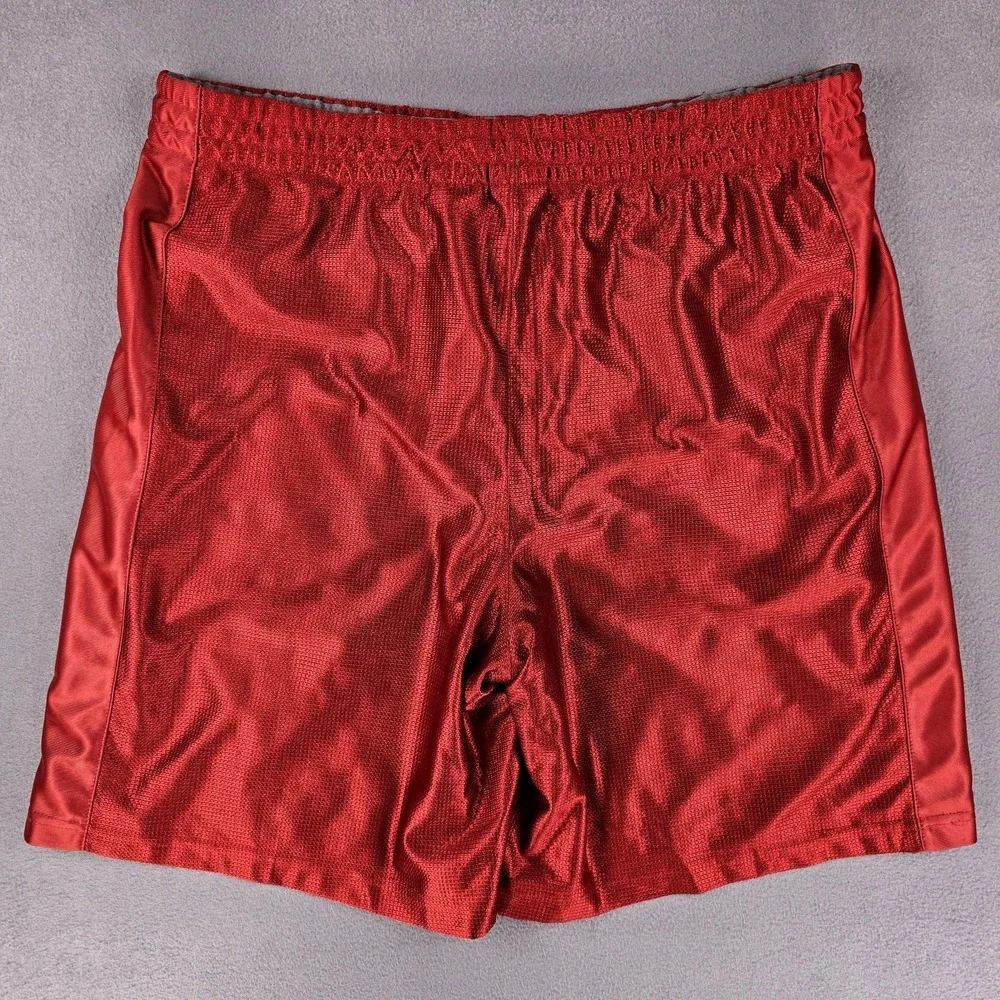 Starter Dazzle Shorts Red XL Basketball Silky Shiny‎ Shimmer Drizzle